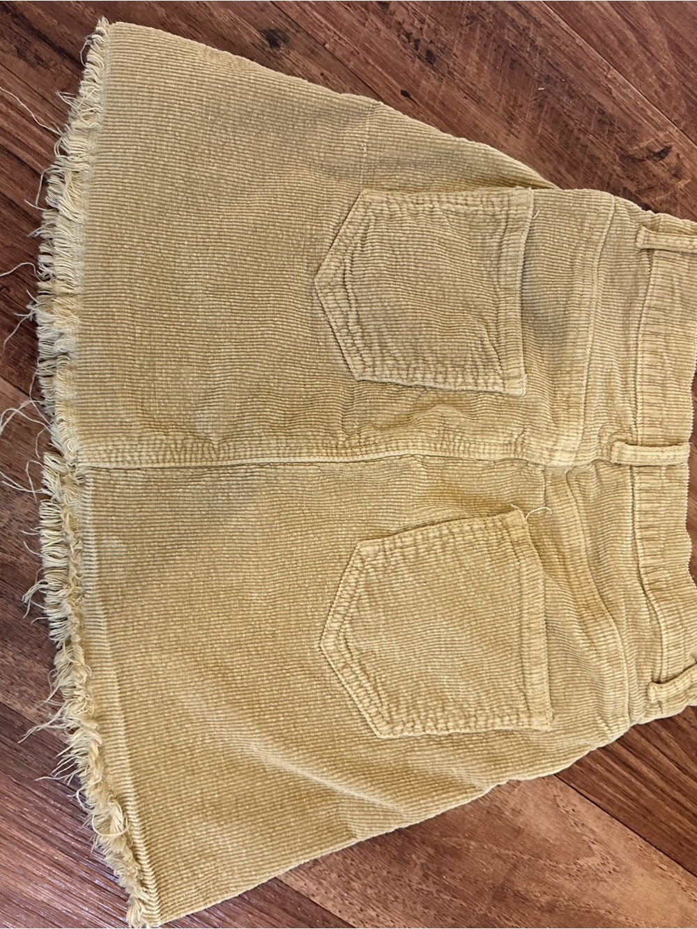 Mustard Corduroy A-Line Skirt - Women's - Picture 3 of 3